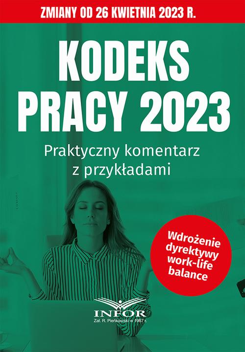 Kodeks Pracy 2023 Praktyczny komentarz z przykładami — okładka e-booka