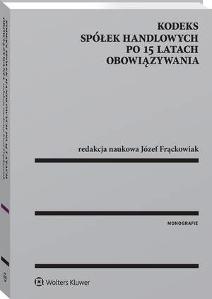 Kodeks spółek handlowych po 15 latach obowiązywania — okładka e-booka