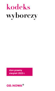 Tytuł: Kodeks wyborczy
Autor: 
Wydawnictwo: Wydawnictwo Od.Nowa
Formaty: PDF