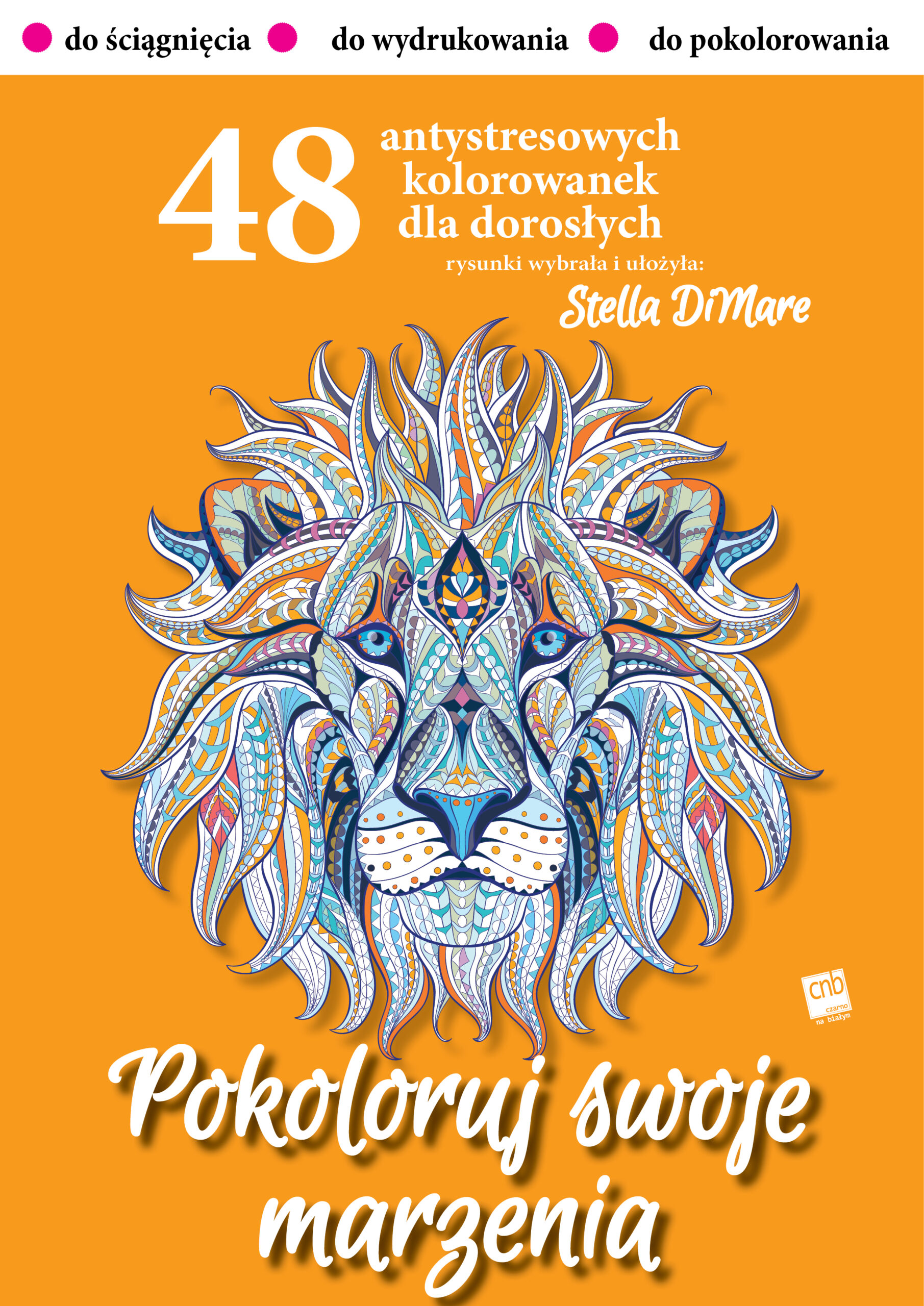 Tytuł: Kolorowanki. Pokoloruj swoje marzenia
Autor: Stella DiMare
Wydawnictwo: Czarno na Białym
Formaty: EPUB, MOBI