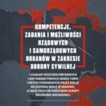 Kompetencje, zadania i możliwości rządowych i samorządowych organów w zakresie obrony cywilnej i działań przeciwhybrydowych i antykognitywnych wobec form i metod stosowanych przez Rosję na szeroką skalę w Ukrainie, a także przeciw państwom Europy — okładka e-booka