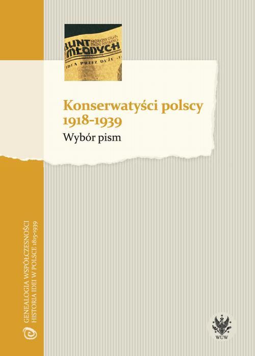 Tytuł: Konserwatyści polscy 1918-1939
Autor: 
Wydawnictwo: Wydawnictwa Uniwersytetu Warszawskiego
Formaty: EPUB, MOBI, PDF