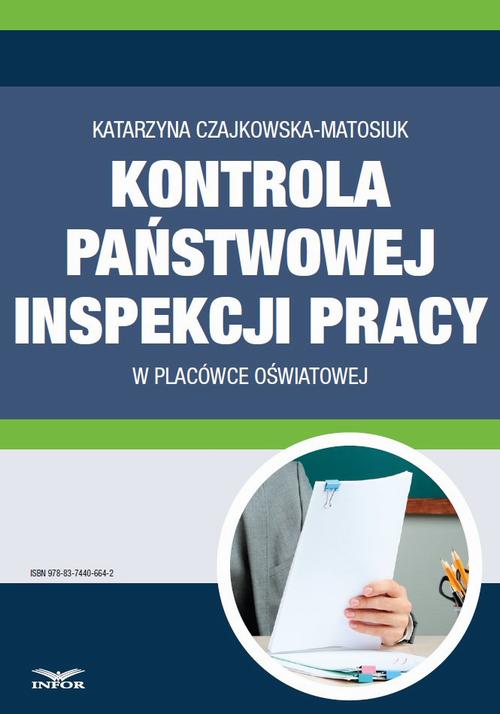 Kontrola Państwowej Inspekcji Pracy w placówce oświatowej — okładka e-booka