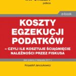 Koszty egzekucji podatków, czyli ile kosztuje ściągnięcie należności przez fiskusa — okładka e-booka