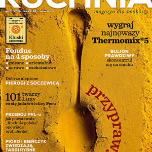 Tytuł: Kuchnia 1/2016. Magazyn dla Smakoszy
Autor: 
Wydawnictwo: Wydawnictwo Agora
Formaty: PDF