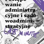 Last Minute postępowanie administracyjne 2022 — okładka e-booka