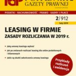 Leasing w firmie – zasady rozliczania w 2019 r. — okładka e-booka