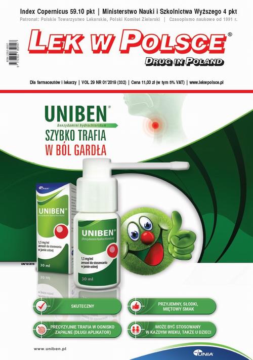 Tytuł: Lek w Polsce 1/2019
Autor: Praca zbiorowa
Wydawnictwo: Medyk
Formaty: PDF