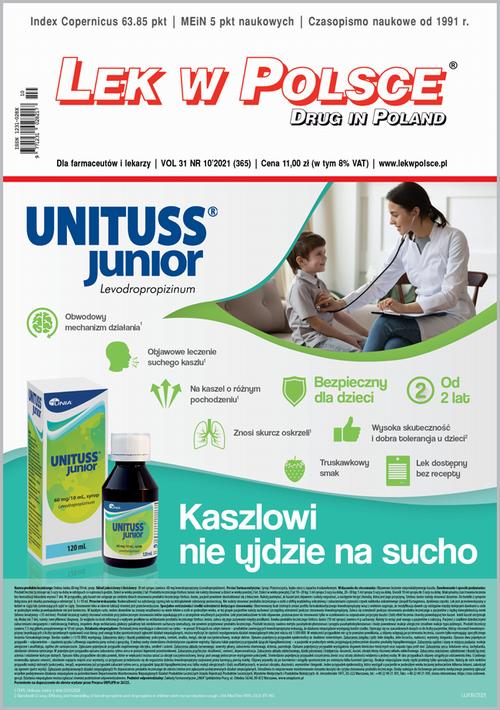 Tytuł: Lek w Polsce 10/2021
Autor: Wojciech Łuszczyna, Anna Nowicka-Zuchowska, Oskar Puk, Mateusz Jabłoński, Wioleta Jankowiak, Agnieszka Grochulska, Edyta Janeba-Bartoszewicz, Zuzanna Strzemkowska, Magdalena Jerzak, Zbigniew Kotula
Wydawnictwo: Medyk
Formaty: PDF
