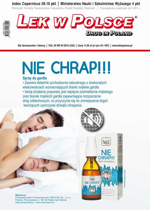 Tytuł: Lek w Polsce 4/2019
Autor: Praca zbiorowa
Wydawnictwo: Medyk
Formaty: PDF