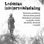 Leśmian (nie)przekładalny — okładka e-booka