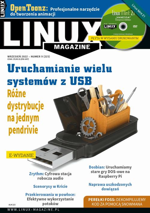 Tytuł: Linux Magazine (wrzesień 2022)
Autor: Praca zbiorowa
Wydawnictwo: Wiedza i Praktyka
Formaty: EPUB, PDF, MOBI