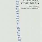 Literatura której nie ma — okładka e-booka