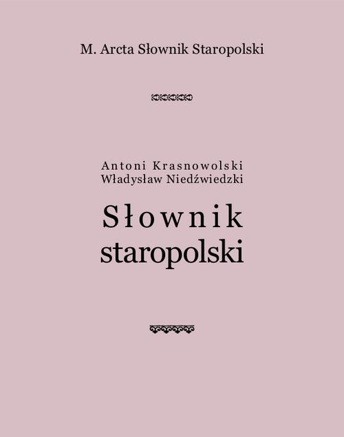 M. Arcta Słownik staropolski — okładka e-booka