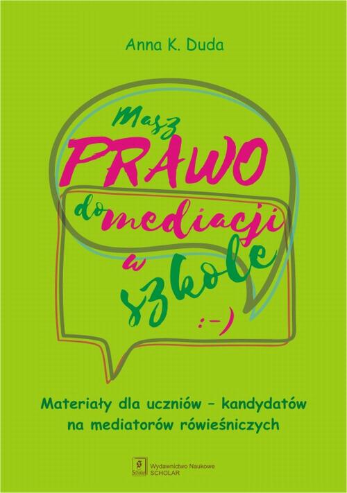 Masz Prawo do Mediacji w Szkole — okładka e-booka