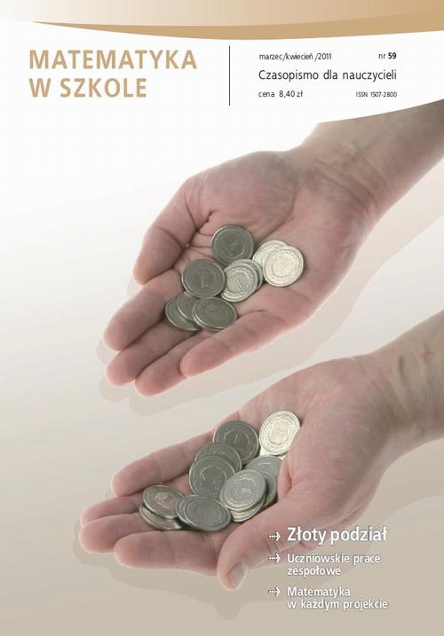 Tytuł: Matematyka w Szkole. Czasopismo dla nauczycieli. Nr 59
Autor: Praca zbiorowa
Wydawnictwo: Gdańskie Wydawnictwo Oświatowe
Formaty: PDF