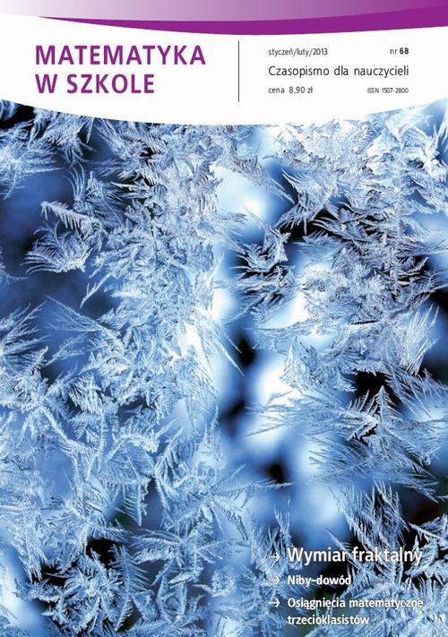 Tytuł: Matematyka w Szkole. Czasopismo dla nauczycieli. Nr 68
Autor: Praca zbiorowa
Wydawnictwo: Gdańskie Wydawnictwo Oświatowe
Formaty: PDF