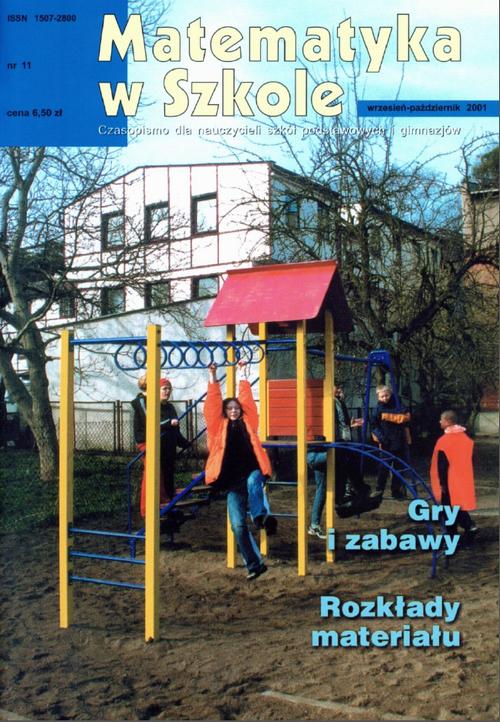 Tytuł: Matematyka w Szkole. Czasopismo dla nauczycieli szkół podstawowych i gimnazjów. Nr 11
Autor: Praca zbiorowa
Wydawnictwo: Gdańskie Wydawnictwo Oświatowe
Formaty: PDF