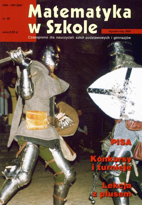 Tytuł: Matematyka w Szkole. Czasopismo dla nauczycieli szkół podstawowych i gimnazjów. Nr 28
Autor: Praca zbiorowa
Wydawnictwo: Gdańskie Wydawnictwo Oświatowe
Formaty: PDF