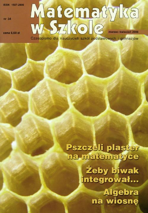 Tytuł: Matematyka w Szkole. Czasopismo dla nauczycieli szkół podstawowych i gimnazjów. Nr 34
Autor: Praca zbiorowa
Wydawnictwo: Gdańskie Wydawnictwo Oświatowe
Formaty: PDF