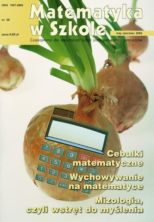 Tytuł: Matematyka w Szkole. Czasopismo dla nauczycieli szkół podstawowych i gimnazjów. Nr 35
Autor: Praca zbiorowa
Wydawnictwo: Gdańskie Wydawnictwo Oświatowe
Formaty: PDF