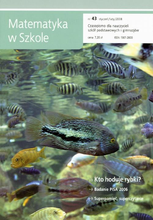 Tytuł: Matematyka w Szkole. Czasopismo dla nauczycieli szkół podstawowych i gimnazjów. Nr 43
Autor: Praca zbiorowa
Wydawnictwo: Gdańskie Wydawnictwo Oświatowe
Formaty: PDF