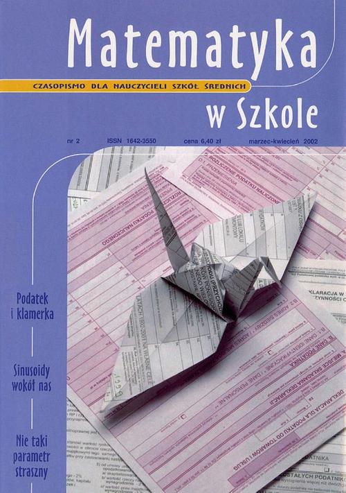Tytuł: Matematyka w Szkole. Czasopismo dla nauczycieli szkół średnich. Nr 2
Autor: Praca zbiorowa
Wydawnictwo: Gdańskie Wydawnictwo Oświatowe
Formaty: PDF