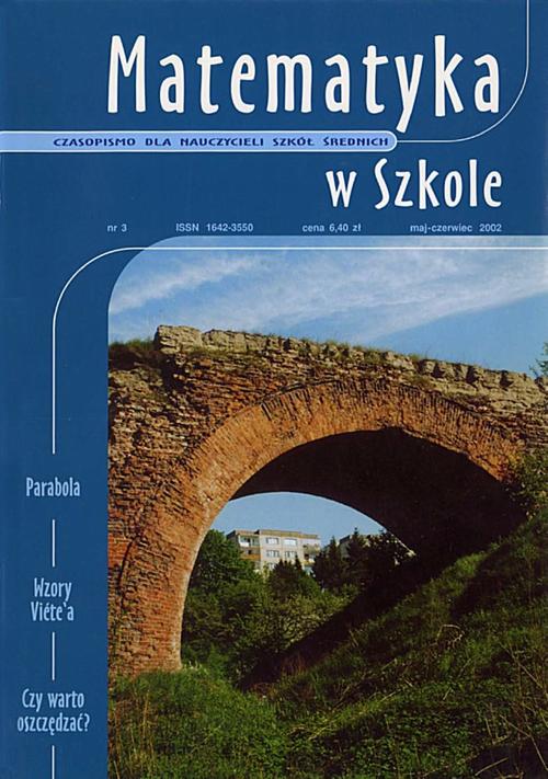 Tytuł: Matematyka w Szkole. Czasopismo dla nauczycieli szkół średnich. Nr 3
Autor: Praca zbiorowa
Wydawnictwo: Gdańskie Wydawnictwo Oświatowe
Formaty: PDF