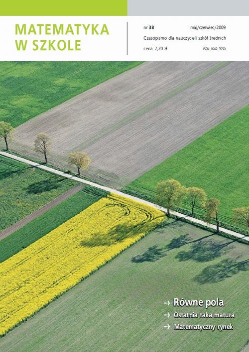 Tytuł: Matematyka w Szkole. Czasopismo dla nauczycieli szkół średnich. Nr 38
Autor: Praca zbiorowa
Wydawnictwo: Gdańskie Wydawnictwo Oświatowe
Formaty: PDF
