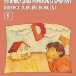 Materiał wyrazowo-obrazkowy do utrwalania poprawnej wymowy głosek t, d, m, mi, n, ni (ń) — okładka e-booka