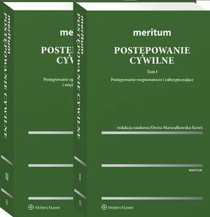 MERITUM Postępowanie cywilne. Tom I. Postepowanie rozpoznawcze i zabezpieczające. Tom II. Postępowanie egzekucyjne, arbitrażowe i międzynarodowe — okładka e-booka