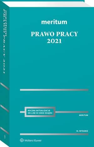 MERITUM Prawo pracy 2021 — okładka e-booka