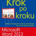 Microsoft Word 2013 Krok po kroku — okładka e-booka