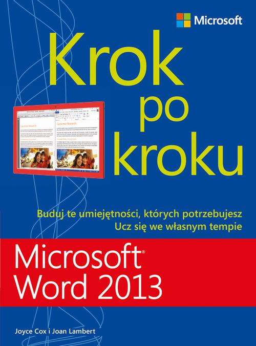 Microsoft Word 2013 Krok po kroku — okładka e-booka
