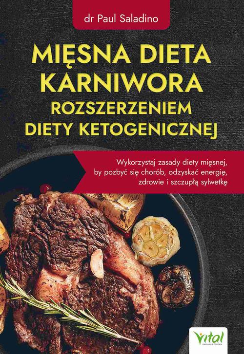 Mięsna dieta karniwora rozszerzeniem diety ketogenicznej — okładka e-booka