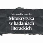 Mitokrytyka w badaniach literackich — okładka e-booka
