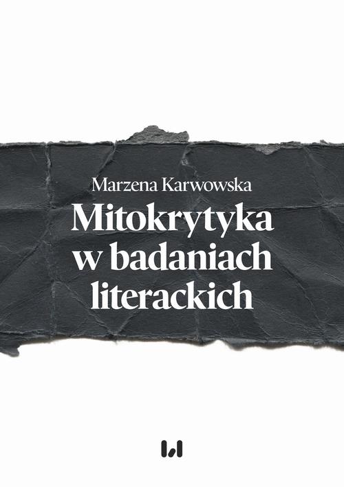 Mitokrytyka w badaniach literackich — okładka e-booka