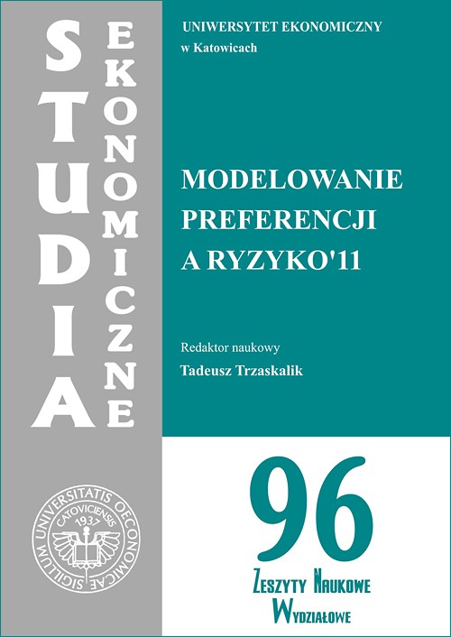 Tytuł: Modelowanie preferencji a ryzyko '11. SE 96
Autor: 
Wydawnictwo: Wydawnictwo Uniwersytetu Ekonomicznego w Katowicach
Formaty: PDF