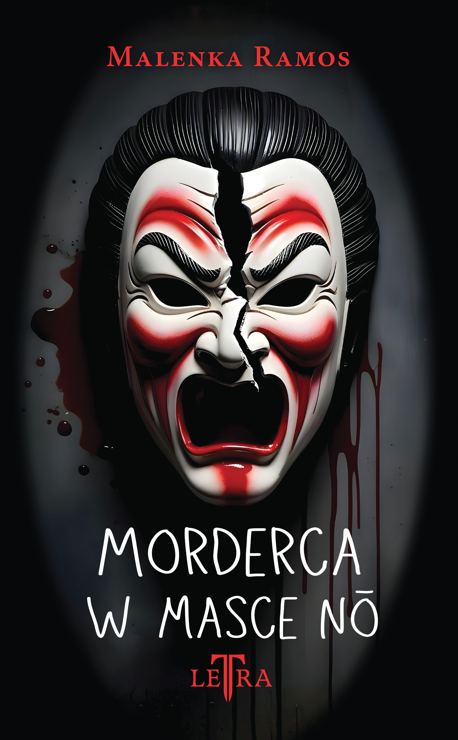 Morderca w masce nō — okładka e-booka
