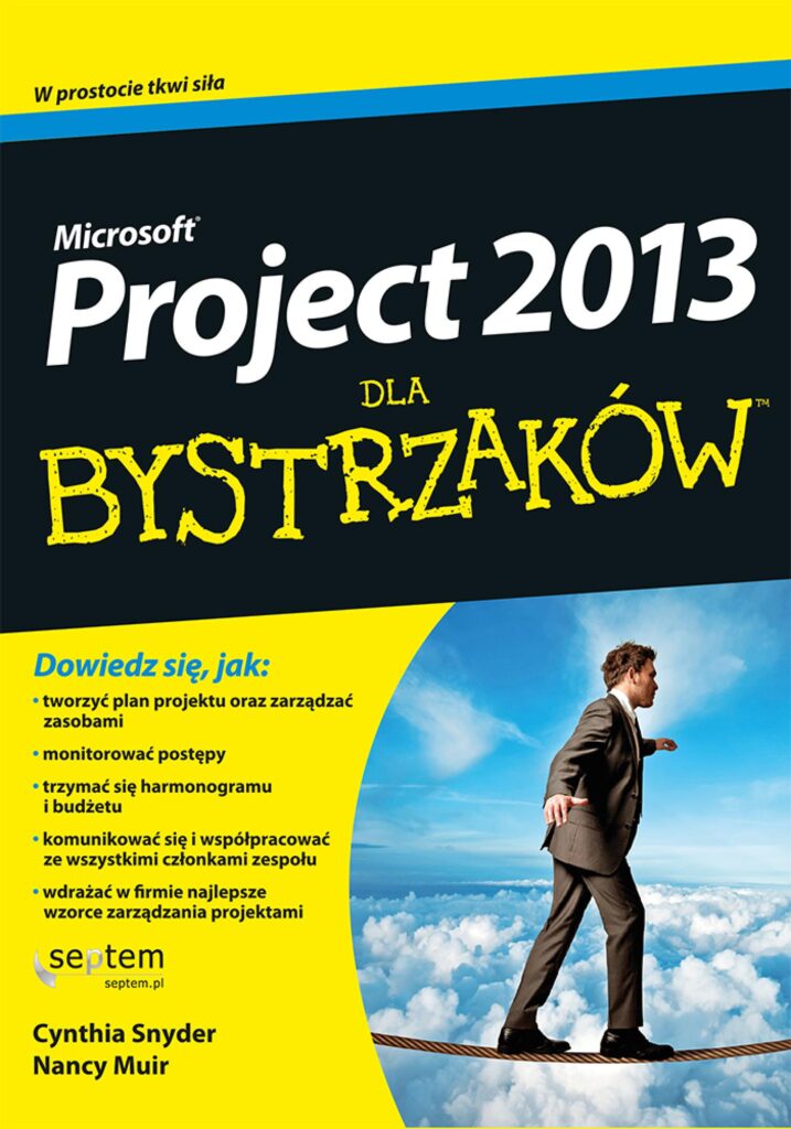 MS Project 2013 dla bystrzaków — okładka