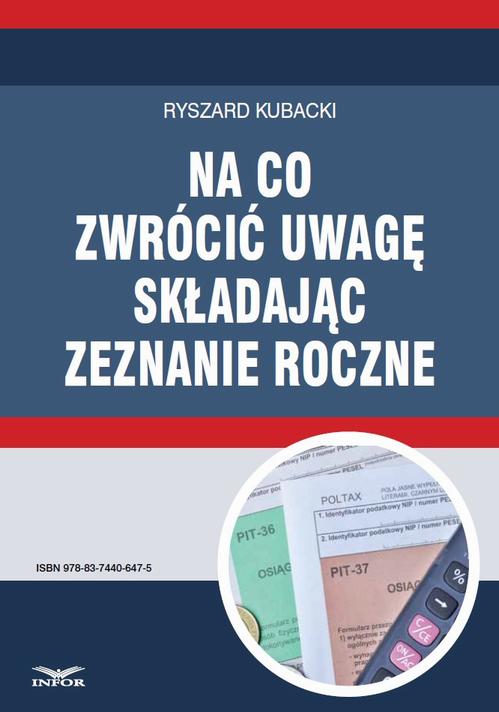 Na co zwrócić uwagę składając zeznanie roczne — okładka e-booka