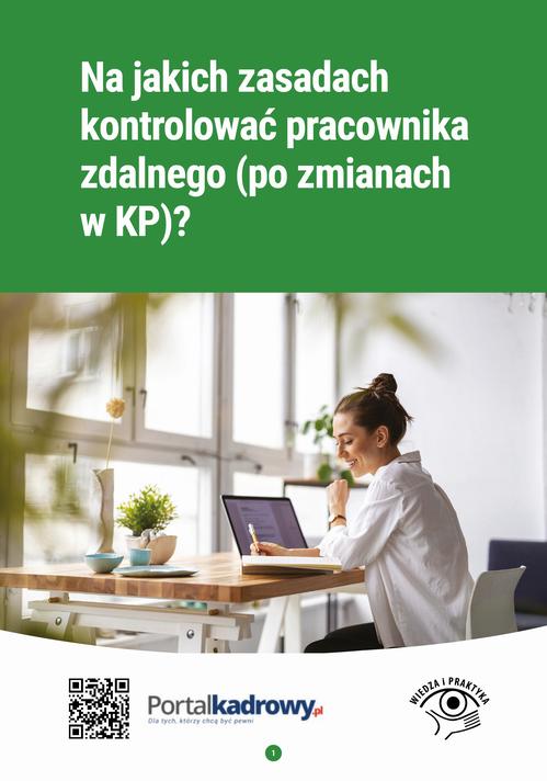 Na jakich zasadach kontrolować pracownika zdalnego (po zmianach w KP)? — okładka e-booka