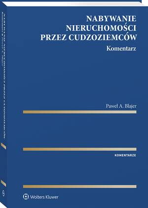 Nabywanie nieruchomości przez cudzoziemców. Komentarz — okładka e-booka