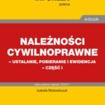 Należności cywilnoprawne – ustalanie, pobieranie i ewidencja – część I — okładka e-booka