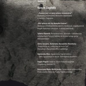 Tytuł: Narracje o Zagładzie 2015, nr 1: Kanon Zagłady
Autor: 
Wydawnictwo: Wydawnictwo Uniwersytetu Śląskiego
Formaty: PDF
