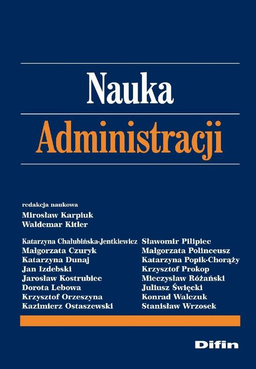 Nauka administracji — okładka e-booka