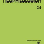 Neophilologica. Vol. 24: Études sémantico-syntaxiques des langues romanes — okładka wydania