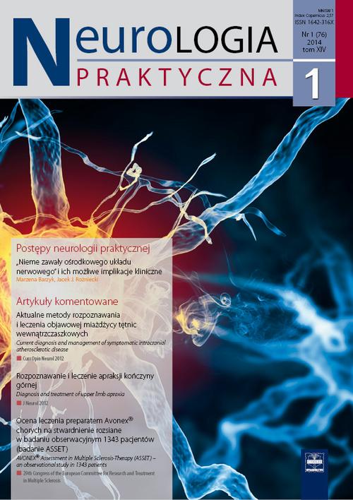 Tytuł: Neurologia Praktyczna 1/2014
Autor: 
Wydawnictwo: Czelej
Formaty: MOBI, EPUB