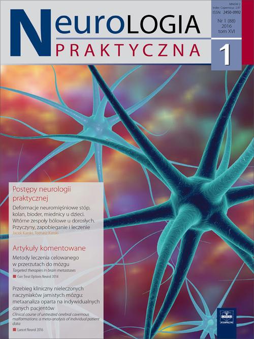 Tytuł: Neurologia Praktyczna 1/2016
Autor: 
Wydawnictwo: Czelej
Formaty: MOBI, EPUB