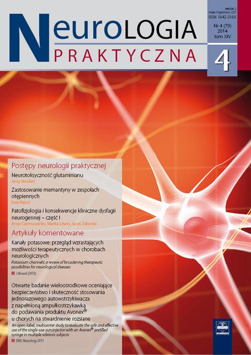 Tytuł: Neurologia Praktyczna 4/2014
Autor: 
Wydawnictwo: Czelej
Formaty: EPUB, MOBI